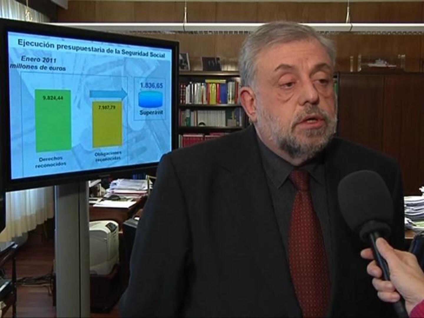 La Seguridad Social obtiene un superávit de 1.836 millones en enero, un 19,2% menos que en 2010