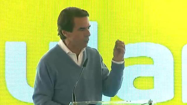 Aznar pide a los españoles que no voten &quot;con las tripas&quot;