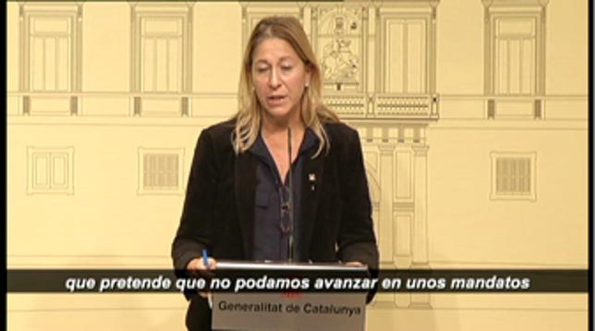 La vicepresidenta del Govern y portavoz en funciones, Neus Munté