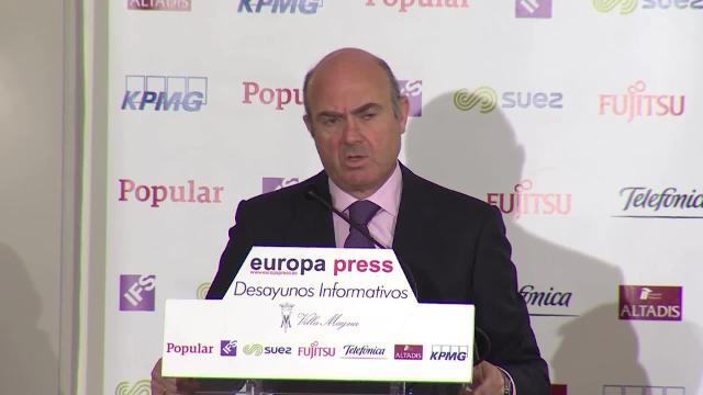 El ministro de Economía, Luis de Guindos