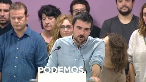 Espinar momentos antes de la comparecencia de esta tarde