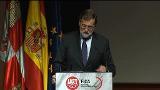 Rajoy se estrena en un acto de UGT «tras 35 años en política»