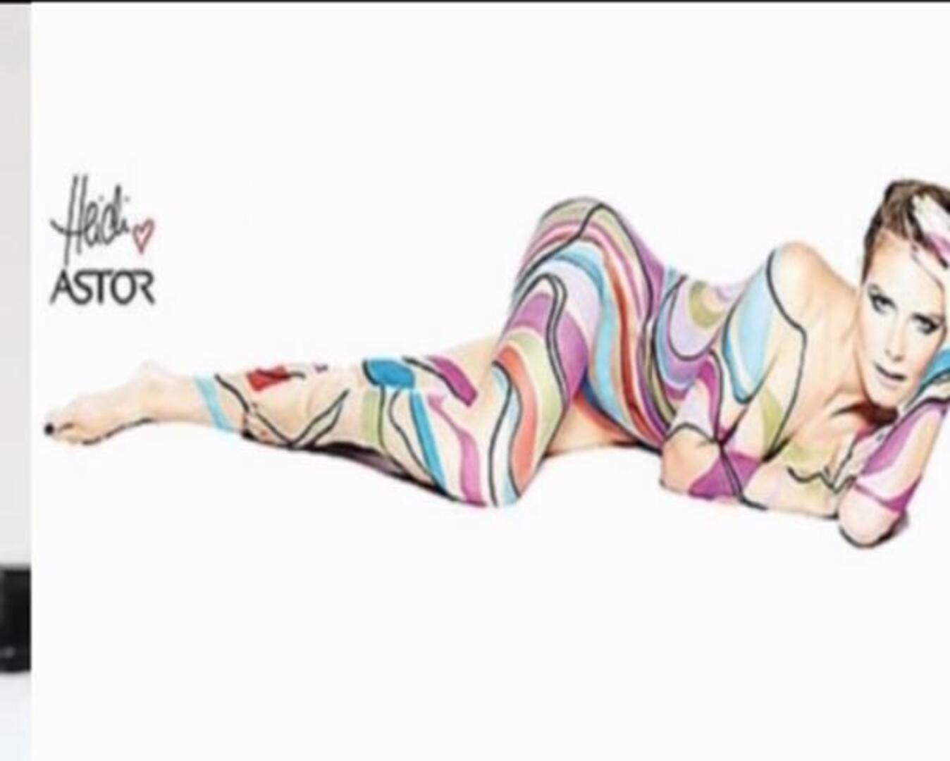 Heidi Klum muestra una envidiable figura desnudandose para Astor