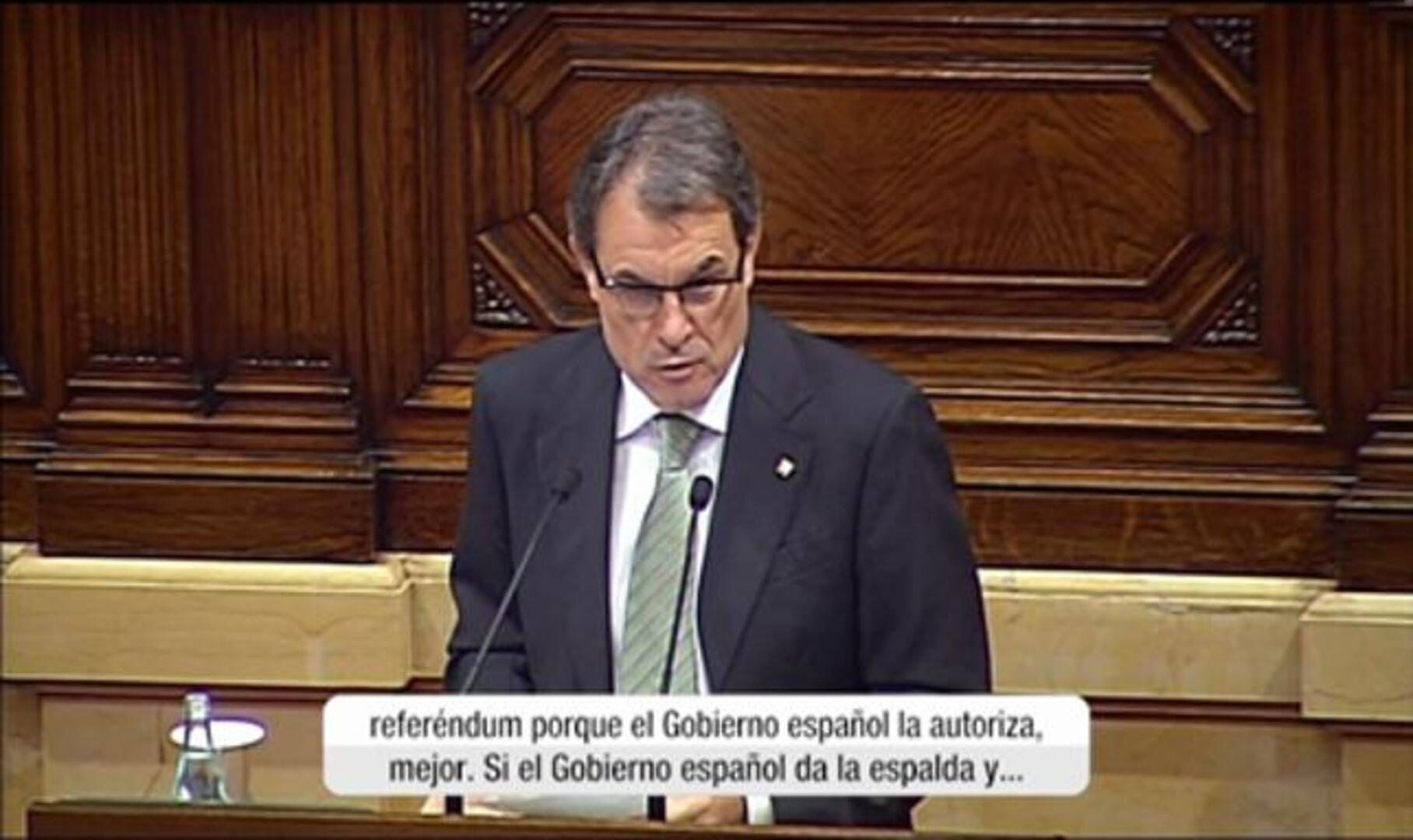 Mas anuncia un referendo independentista sea legal o ilegal