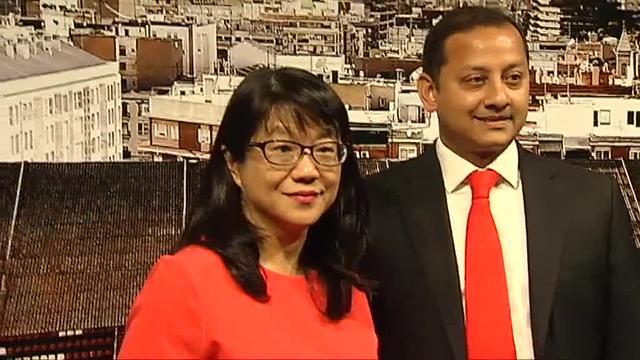 Anil Murthy y Layhoon Chan, durante su rueda de prensa conjunta en Valencia