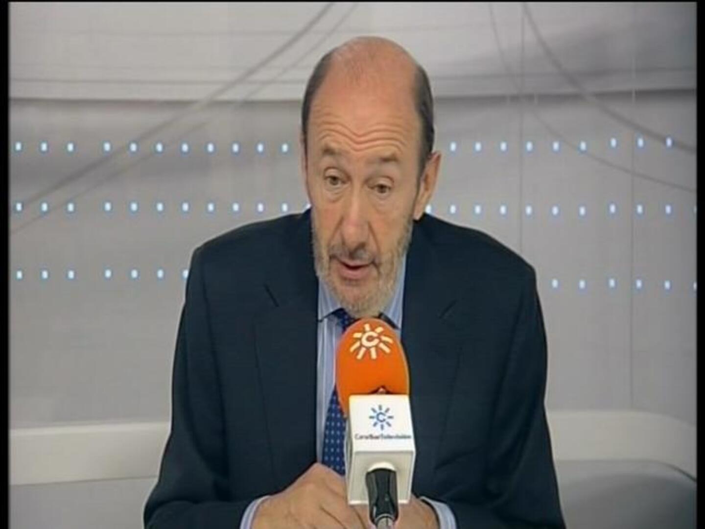 Rubalcaba rechaza que se pueda aplicar la amnistía colectiva a los presos de ETA