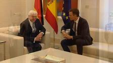 Pedro Sánchez recibe en Moncloa al presidente federal de Alemania