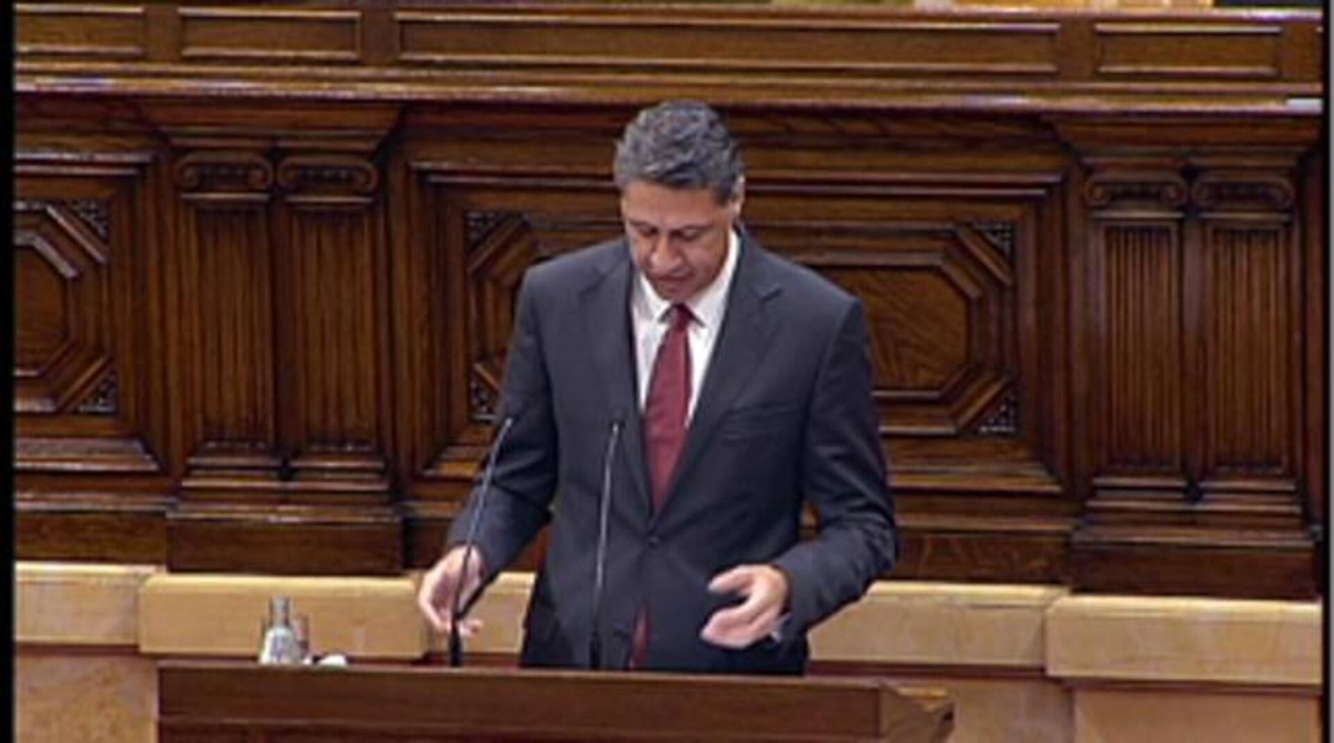 Xavier García Albiol, durante su intervención