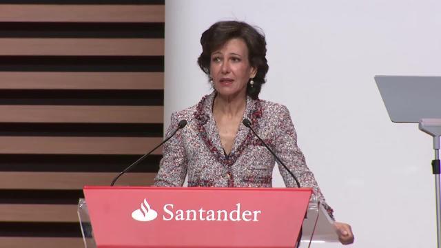 La presidenta del Banco Santander, Ana Botín