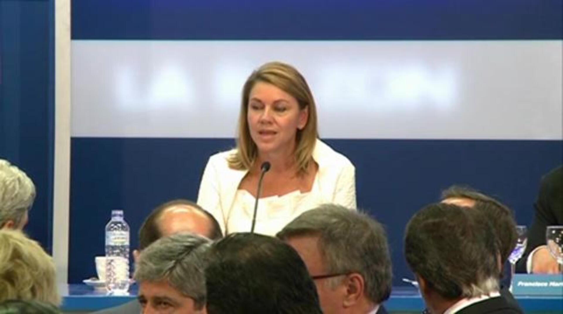 Cospedal: «Ignacio González tiene el respaldo absoluto de la dirección del PP»