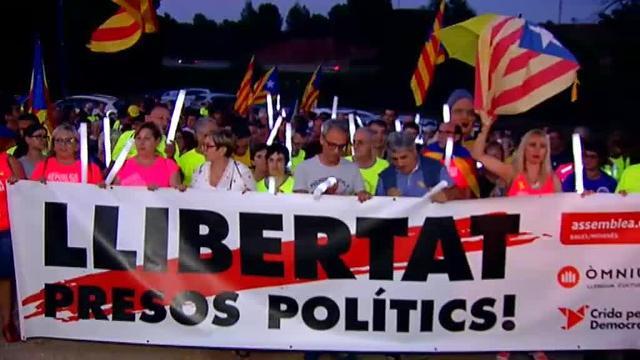 La Diada comenzó anoche con varios actos reivindicativos por la independencia
