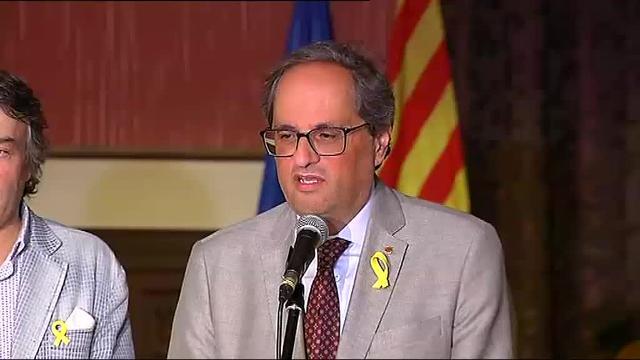 Quim Torra: &quot;Cada día que los exconsellers pasan en prisión, es un día tristísimo para la democracia del país&quot;