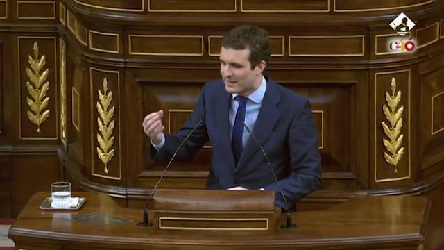 Casado a Sánchez: &quot;Ojalá se vaya con tanta paz como descanso deje&quot;