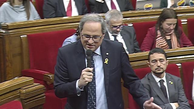 Torra anuncia una &quot;contraoferta&quot; para aprobar los presupuestos