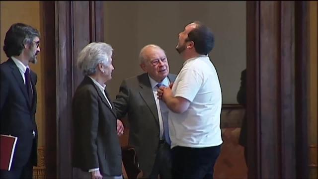 El expresidente de la Generalitat, Jordi Pujol, y su mujer, Marta Ferrusola