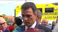 Pedro Sánchez, a los afectados en Mallorca: "El Gobierno no les va a dar la espalda"