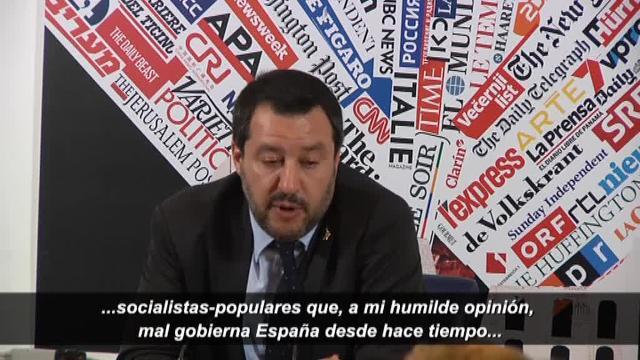 Salvini asegura que Vox es una &quot;buena noticia&quot; para España y los andaluces