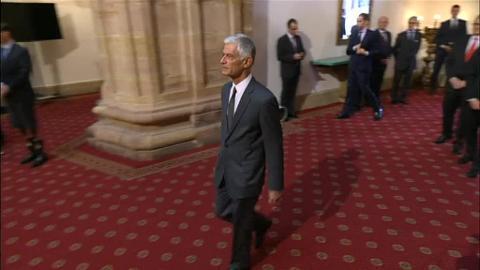 Los Reyes, junto a los galardonados en la presente edición de los premios Princesa de Asturias