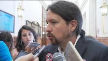 Pablo Iglesias, tras visitar a Cuixart: "Esta muy fuerte y preocupado por los presos sociales"