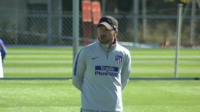 Koke, Godín y Diego Costa no se ejercitan con el grupo
