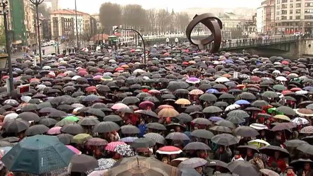Nueva protesta de los pensionistas en Bilbao en defensa de las pensiones públicas