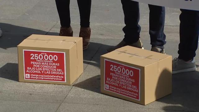 Entregan 250.000 firmas para endurecer las penas por conducir bajo los efectos del alcohol y las drogas