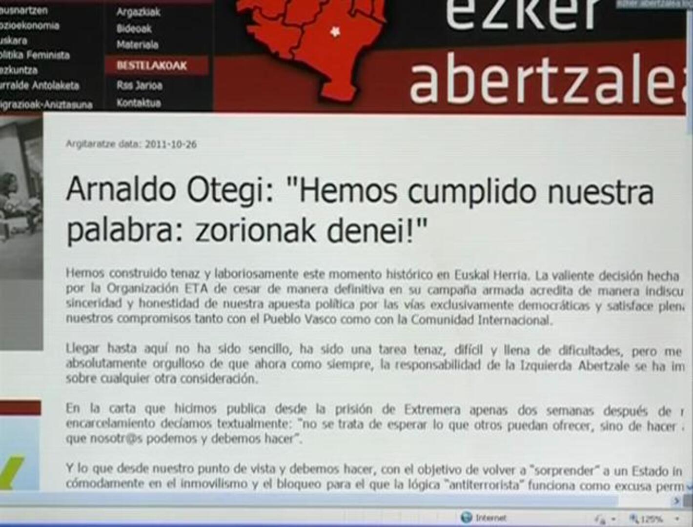 Del «se acabó el terror» a «ETA está condenada a desaparecer» en una semana