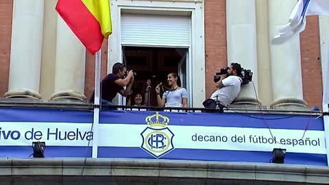 Carolina Marín, en Huelva con su medalla de oro de Rïo´16