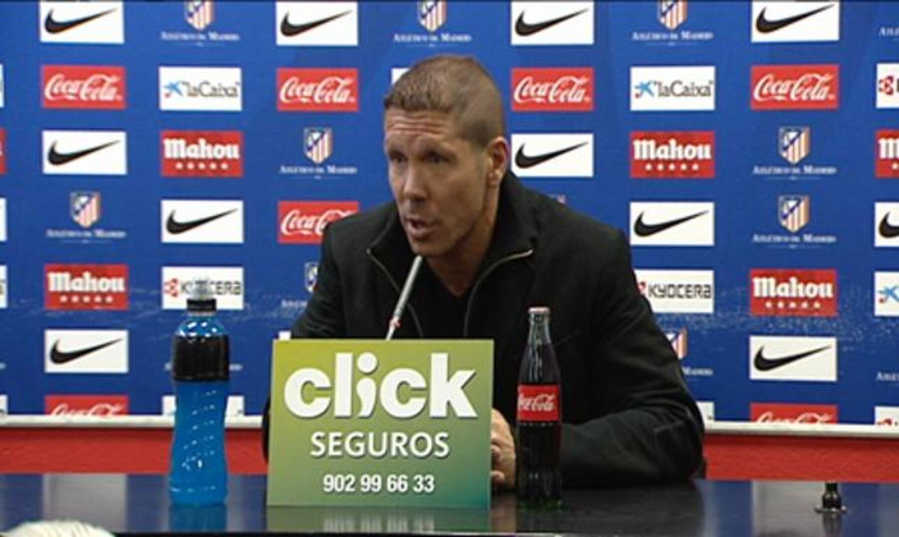 Simeone: «Es un halago que digan que jugamos como un equipo chico»