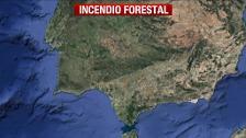 Estabilizado el incendio forestal de Nerva, que ha quemado 1.000 hectáreas