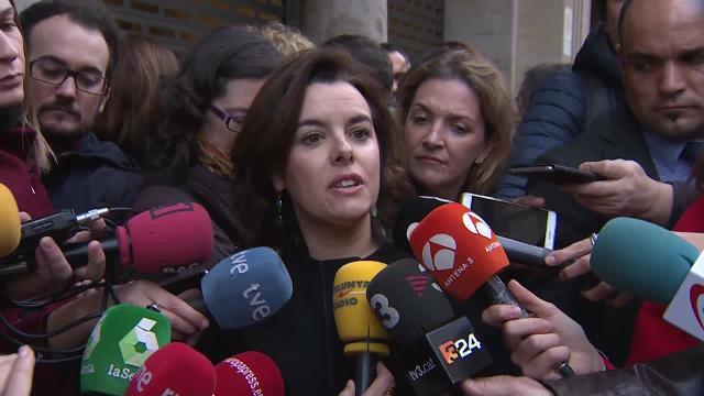 Vídeo: Santamaría cierra la puerta al referéndum.