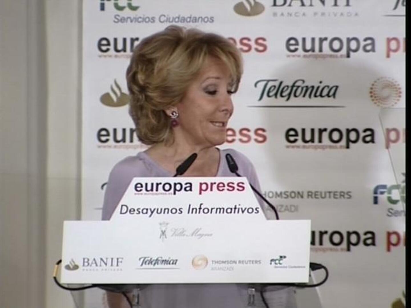 Aguirre promete que en Madrid bastará devolver la casa para cancelar la hipoteca