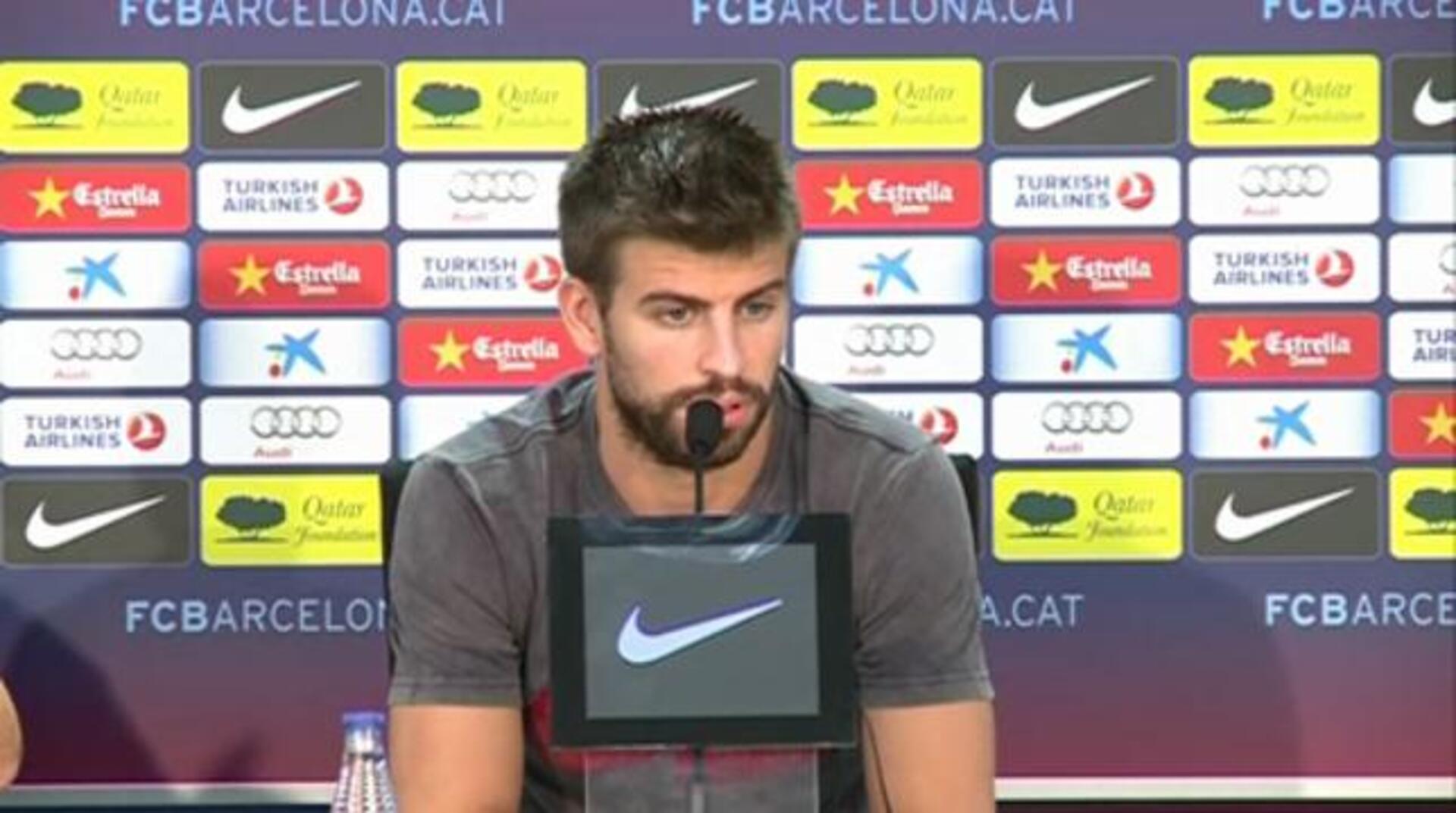 Piqué: «Nadie esperaba que el Madrid perdiera cinco puntos»