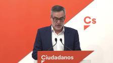 Ciudadanos exige a Sánchez suspender la comisión bilateral con la Generalitat