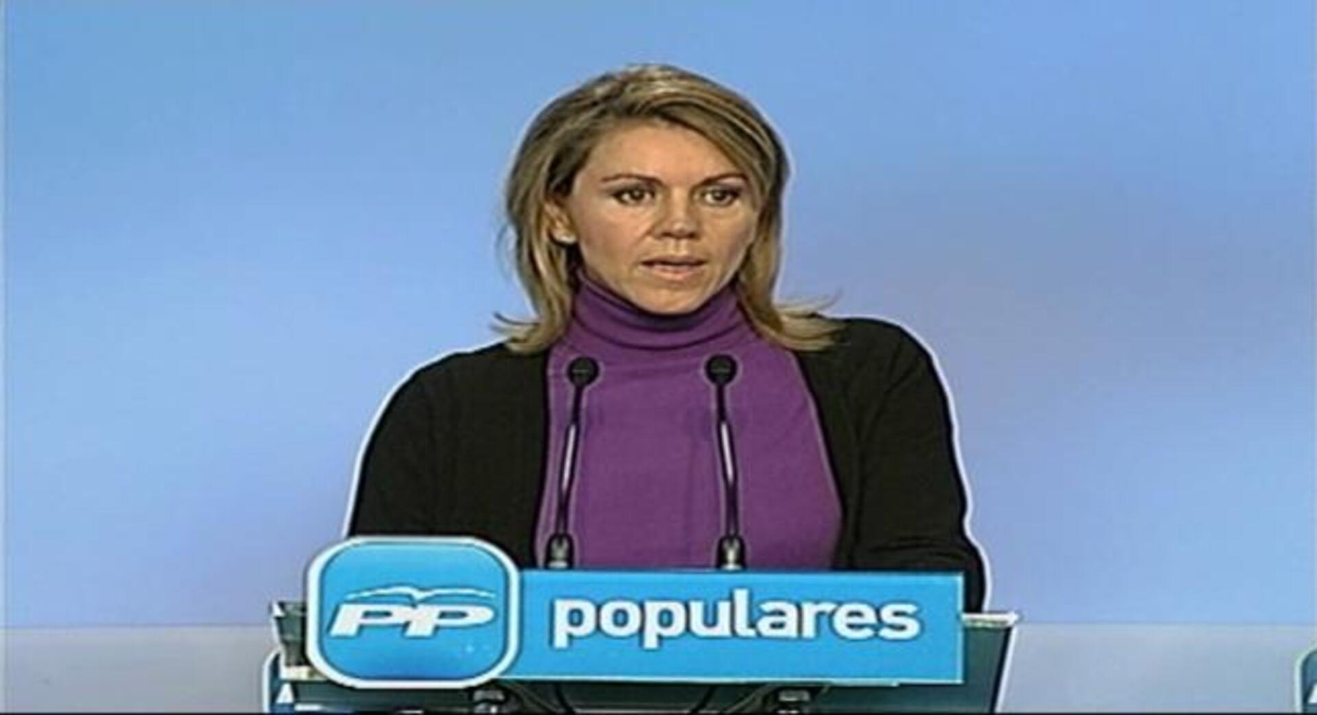 Cospedal exige a Zapatero que desautorice  las palabras de Eguiguren sobre ETA