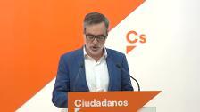 Ciudadanos ofrece diálogo al PSOE si Pedro Sánchez retira la moción de censura