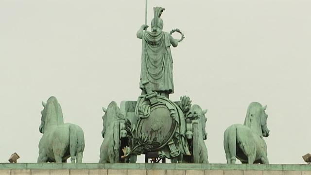 Imagen de archivo del Arco de la Victoria de la capital