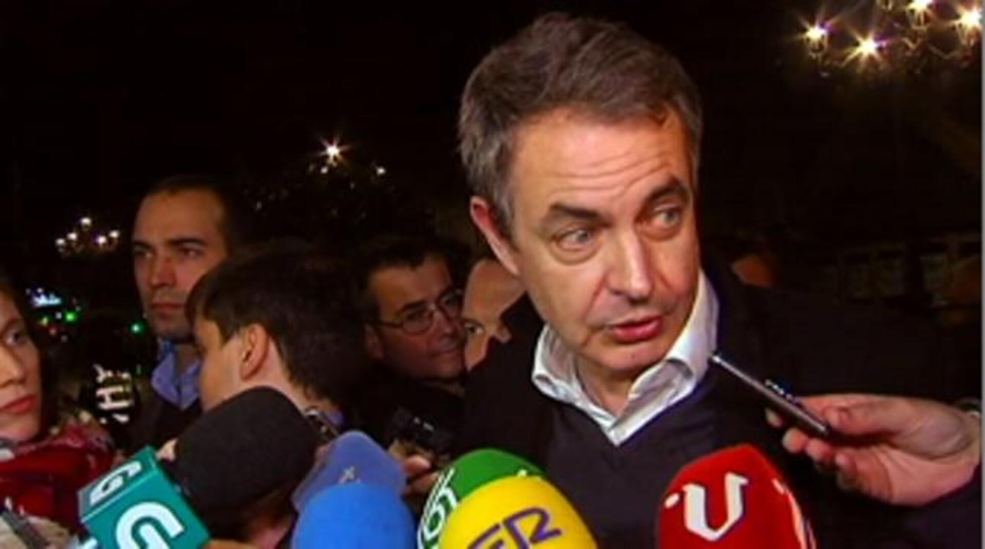 José Luis Rodríguez Zapatero, este miércoles en Vigo