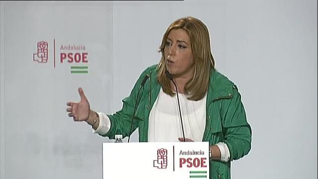 Susana Díaz, durante el acto de este sábado en Sevilla