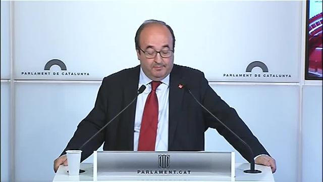 Iceta: &quot;Sería un grave error que el Parlament dejase pasar la oportunidad de hacer a un catalán presidente del Senado&quot;