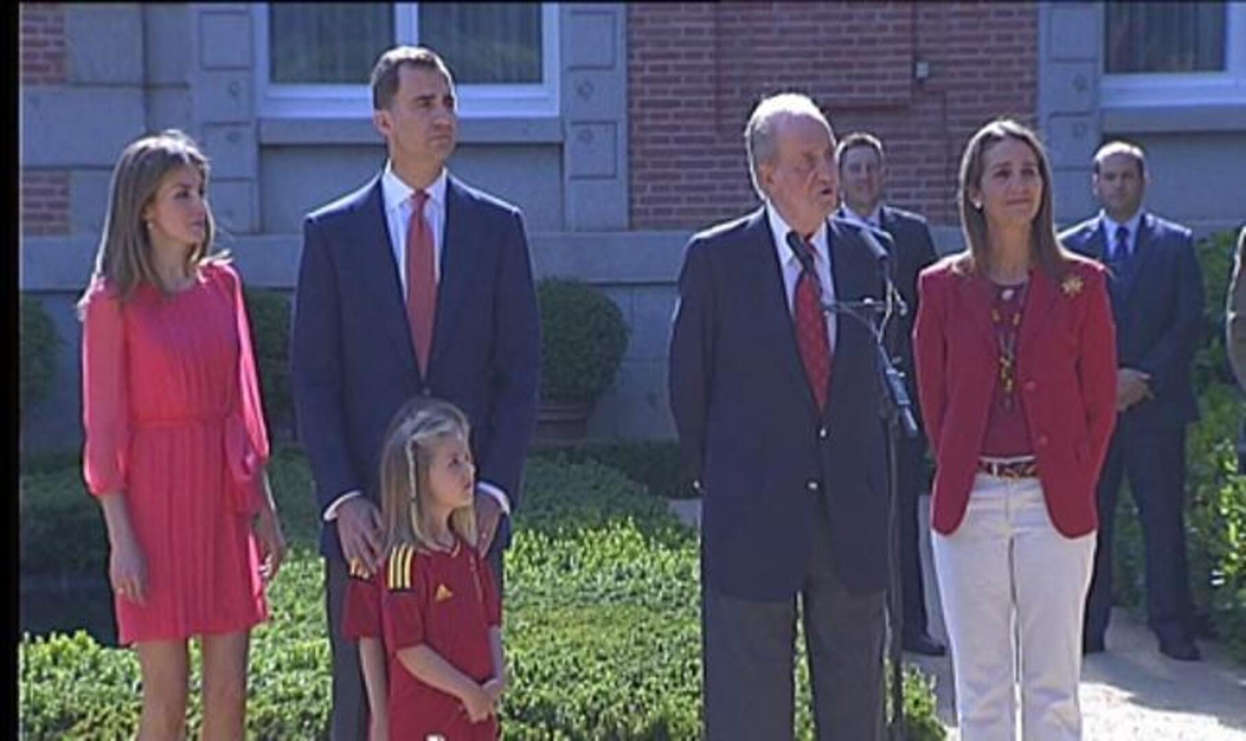 El Rey, a los campeones de la Eurocopa: «Nos habéis dado alegría a toda España»