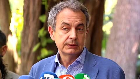 Imagen de Zapatero y Puig tomada este sábado en Valencia