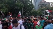 México celebra su victoria ante Corea del Sur