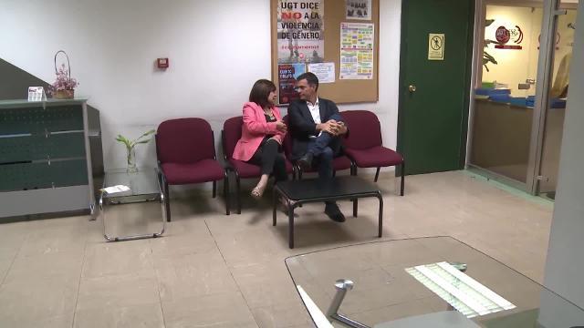 El equipo de Susana Díaz, el pasado jueves, en Ferraz