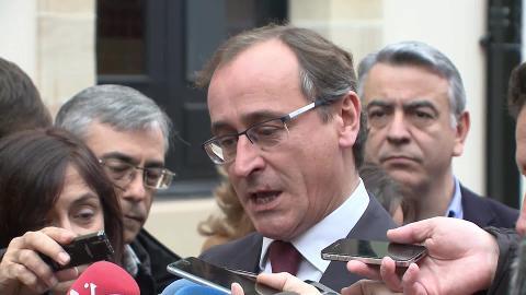 El presidente del PP vasco, Alfonso Alonso, el pasado mes de septiembre