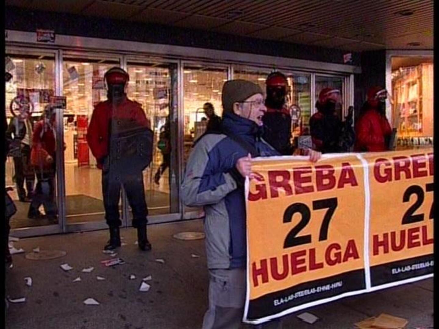 Un detenido y seis imputados por incidentes en la huelga en el País Vasco