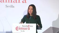 Arrimadas: "Salimos a ganar" en las elecciones andaluzas