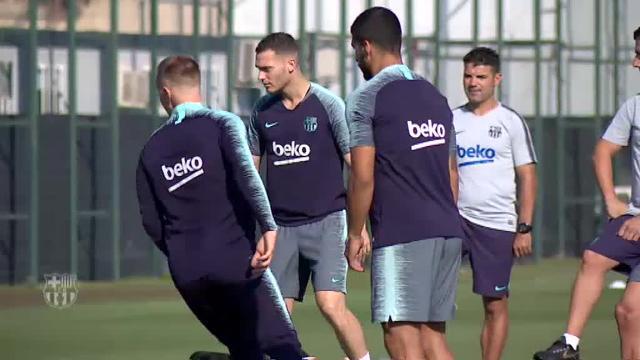 El Barça continúa con la puesta a punto para el partido contra el Valladolid