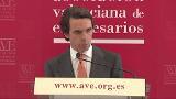 Aznar reaparece con críticas a las políticas económicas del Gobierno de Rajoy