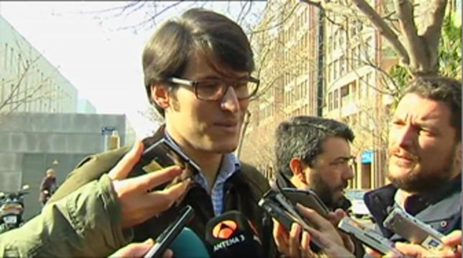 Imagen de Luis Salom a la salida del juzgado